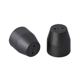 Graphite/Vespel Ferrules, 1/8" x 0.5mm ID, 2-hole, pk.10 