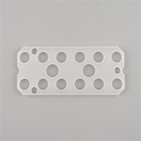 Plate, 16mm test tube, for 12-Port SPE Vacuum Manifold, ea.