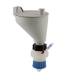 Safety-Funnel, GL45, hinged lid, 1x 3/16"-Tubing Port, ea.