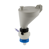 Safety-Funnel, S50, hinged lid, 1x 1/4"-Tubing Port, ea.