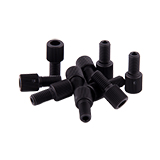 Nut, BLACK, 1/8" and 2.5mm OD Tubing for BGB Safety & Waste Caps, pk.10