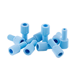 Nut, BLUE, 1/8" and 2.5mm OD Tubing for BGB Safety & Waste Caps, pk.10