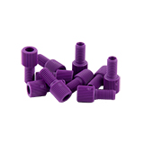 Nut, PURPLE, 1/8" and 2.5mm OD Tubing for BGB Safety & Waste Caps, pk.10