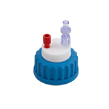 Safety-Cap GL45, Blue, 1x Tubing Port, ea.