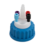 Waste-Cap GL45, 4x Tubing Port, 1x Barbed Port, ea.