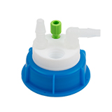 Waste-Cap S50, 1x Tubing Port, 2x Barbed Port, ea.