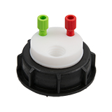 Waste-Cap S55, 2x Tubing Port, ea.