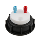 Waste-Cap S60, 2x Tubing Port, ea.