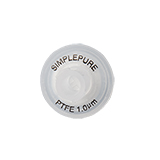 13mm Syringe Filter, PTFE Hydrophobic, Nonsterile, Pore Size 1.0µm, pk.100