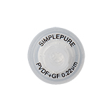 13mm Syringe Filter, Polyvinylidene difluoride (PVDF) with GMF, Nonsterile, Pore Size 0.22µm, pk.100