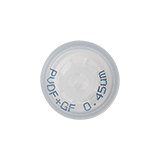 13mm Syringe Filter, Polyvinylidene difluoride (PVDF) with GMF, Nonsterile, Pore Size 0.45µm, pk.100