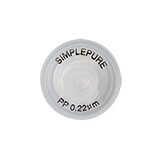 13mm Syringe Filter, Polypropylene (PP), Nonsterile, Pore Size 0.22µm, pk.100