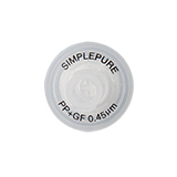 13mm Syringe Filter, Polypropylene (PP) with GMF, Nonsterile, Pore Size 0.45µm, pk.100