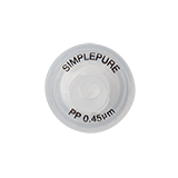 13mm Syringe Filter, Polypropylene (PP), Nonsterile, Pore Size 0.45µm, pk.100