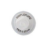 13mm Syringe Filter, Polyethersulfone (PES), Nonsterile, Pore Size 0.22µm, pk.100