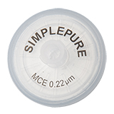 25mm Syringe Filter, Cellulose Mixed Esters (CME), Nonsterile, Pore Size 0.22µm, pk.100