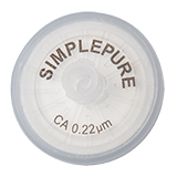 25mm Syringe Filter, Cellulose Acetate (CA), Nonsterile, Pore Size 0.22µm, pk.100