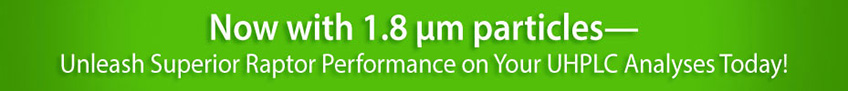 Restek Raptor 1.8µm Banner