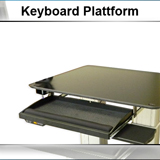 ionBench Optional Keyboard and mouse platform under worksurface, ea.