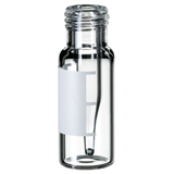 0.2ml Short Thread Vial 32 x 11.6mm (clear) with label & filling lines, integrated insert, pk.1000 - Top Bonded