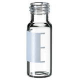 1.5ml Short Thread Vial 32 x 11.6mm (clear) with label & filling lines, wide opening, pk.1000