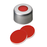 ND8 Crimp Cap with Septa PTFESilicone/PTFE (red/white/red), 45° shore A, 1.0mm, pk.1000