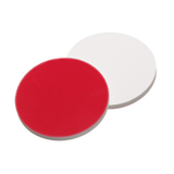 10mm Septa Silicone/PTFE (white/red), 45° shore A, 1.3mm, pk.1000