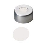 11mm Crimp Cap (silver) with Septa PTFE only, 53° shore D, 0.25mm, pk.1000