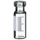 1.5ml Crimp Neck Vial 32 x 11.6mm (clear) with label and filling lines, wide opening, pk.1000