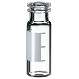 1.5ml Snap Ring Vial 32 x 11.6mm (clear) with label and filling lines, wide opening, pk.1000