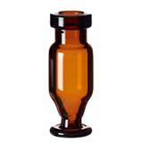 1.0ml Crimp Neck Vial 32 x 11.6mm, (amber), conical, with round glass foot, pk.1000