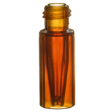 0.2ml TopSert TPX Short Thread Vial 32 x 11.6mm (amber) with integrated insert, pk.1000 - Silanized