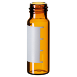 4ml Screw Vial 45 x 14.7mm (amber) with label and filling lines, pk.1000