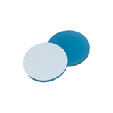 17.5mm Septa Silicone/PTFE (blue transparent/white), 45° shore A, 1.3mm, pk.1000