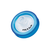 17mm HPLC Syringe Filter (blue), 0.2µm PTFE, Hydrophobic, pk.100