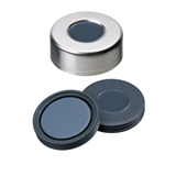 ND20 Aluminum Crimp Cap (10mm hole) with Septa Pharma-Fix (Butyl/PTFE), 50° shore A, 3.0mm, pk.1000