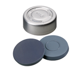 ND20 Complete Tear-Off Crimp Cap with Septa Butyl Rubber/PTFE, 50° shore A, 3.0mm, pk.1000