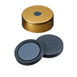 ND20 Magnetic Crimp Cap (5mm hole) with Septa Pharma-Fix (Butyl/PTFE), 50° shore A, 3.0mm, pk.1000