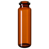 20ml Headspace Vial (amber) 75.5 x 23mm, pk.1000 - Rounded Bottom