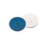9mm slitted Septa Blue PTFE/White Silicone, pk.100