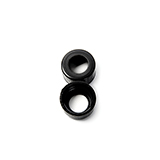 13mm Phenolic Open Top Screw Cap (black), 13-425 thread, 8.5mm hole, without Septum, pk.100