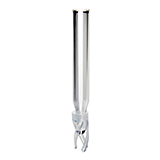 210µl Conical Pulled Point Glass Insert (clear) with Plastic Spring (total volume 250µl), 34 x 5mm