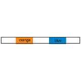 0.25 MM ID ORANGE/BLUE FLARED PVC PKG.12