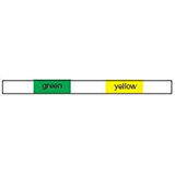 0.44MM ID GREEN/YELLOW FLARED PVC PKG.12