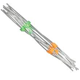 MP2 PVC ORG/GREEN TUBING 0.38MM PKG.12