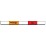 ORANGE/RED 0.19 MM I.D. PVC PKG.12