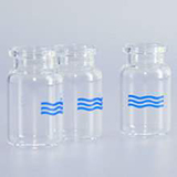 6 ML CLEAR GLASS CRIMP TOP VIAL PKG.125