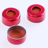 PTFE RED SEPTA CAPS, PKG. 100