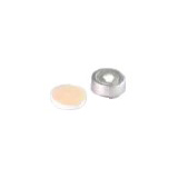 Headspace Crimp Cap, silver, with PTFE/Silicone Low Bleed Skived Pressure Release Septa, pk.1000