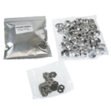 PTFE/SIL RED CRIMP TOP CAP, PKG. 100